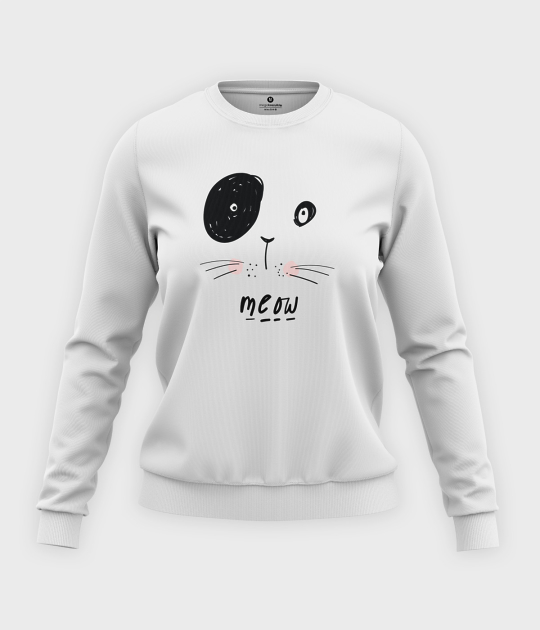 Bluza klasyczna damska Kot Meow