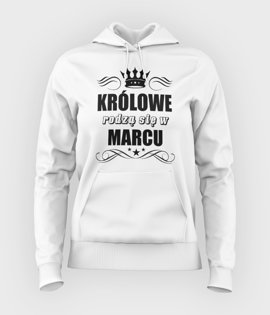 Bluza damska z kapturem Królowe + Twój miesiąc