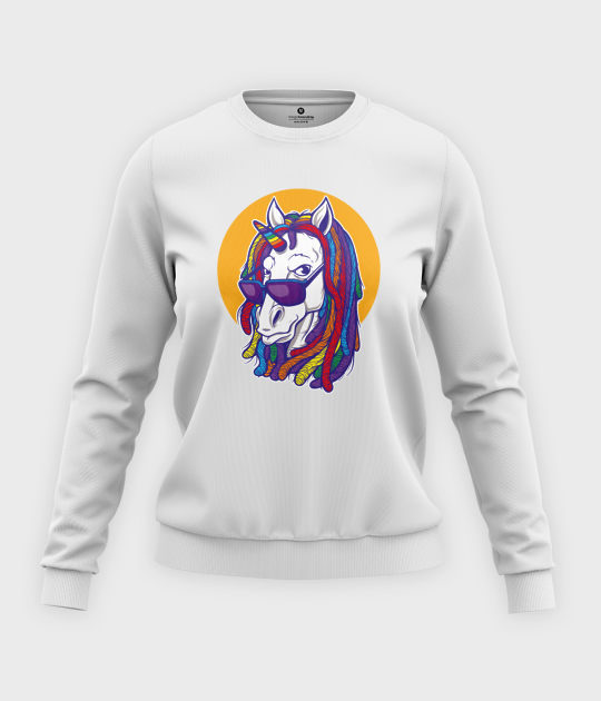 Bluza klasyczna damska Rainbow Unicorn