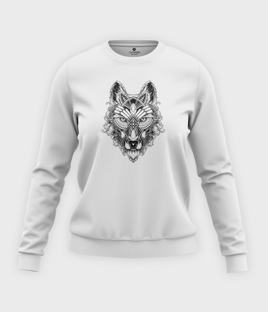 Bluza klasyczna damska Głowa wilka