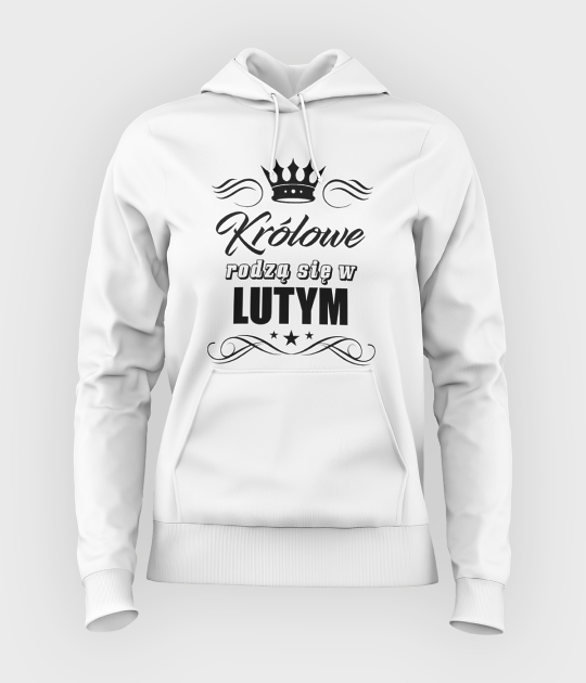 Bluza damska z kapturem Królowe 3 + Twój miesiąc