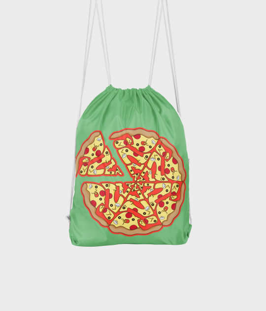 Plecak workowy Pizza Text