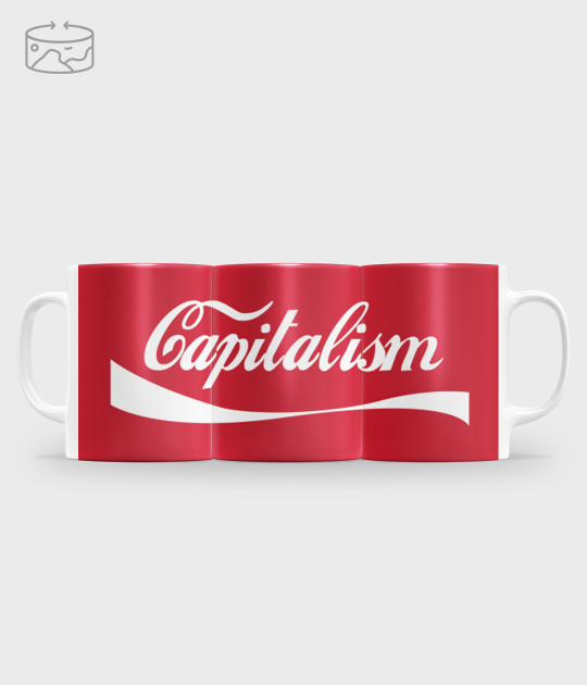 Kubek full print (panorama) Capitalism