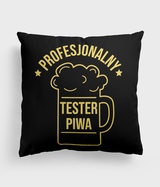 Poduszka full print Profesjonalny Tester Piwa