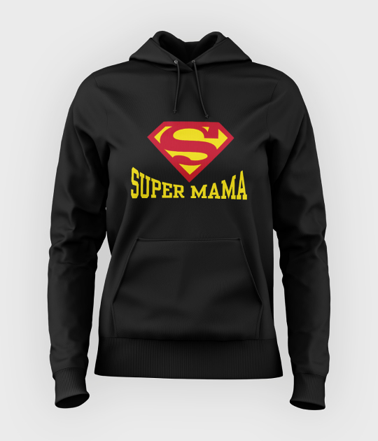 Bluza damska z kapturem Super mama
