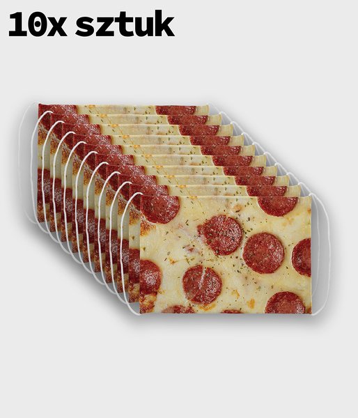 10-pack - Pizza - maska na twarz fullprint