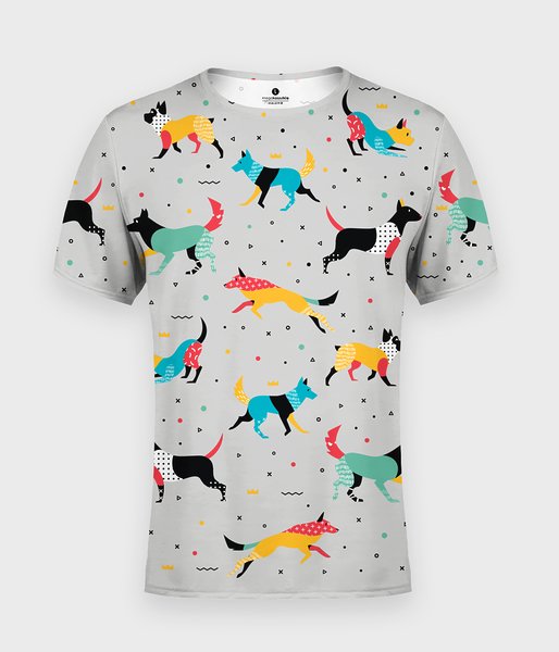 Abstract Dogs - koszulka męska fullprint
