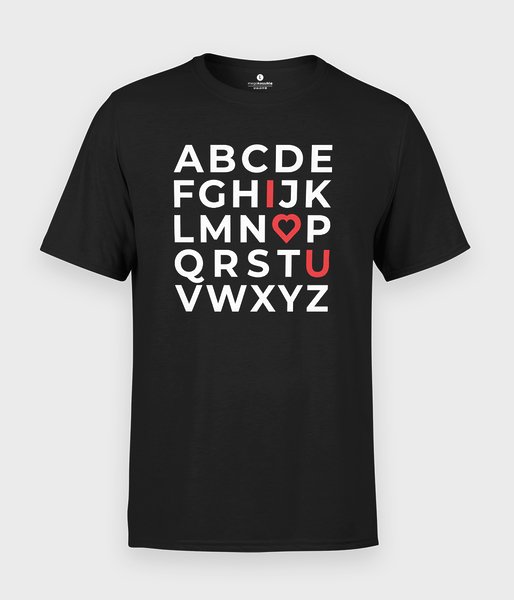 Alfabet - koszulka męska