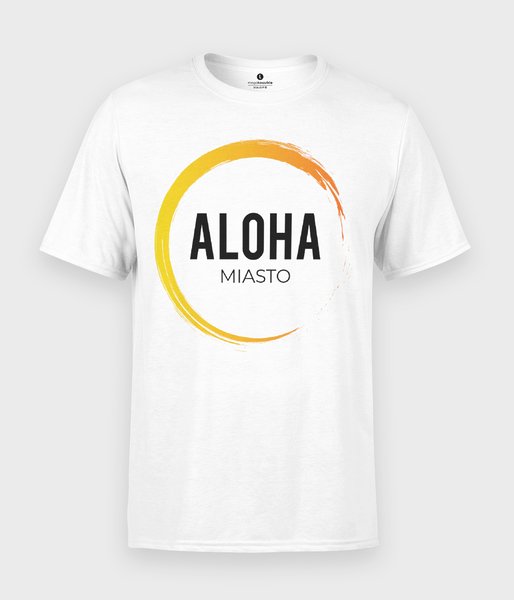 Aloha + Twoje miasto  - koszulka męska