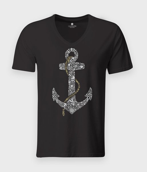 Anchor - koszulka męska v-neck