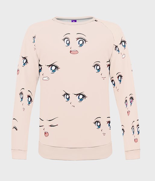 Anime Faces - bluza damska fullprint