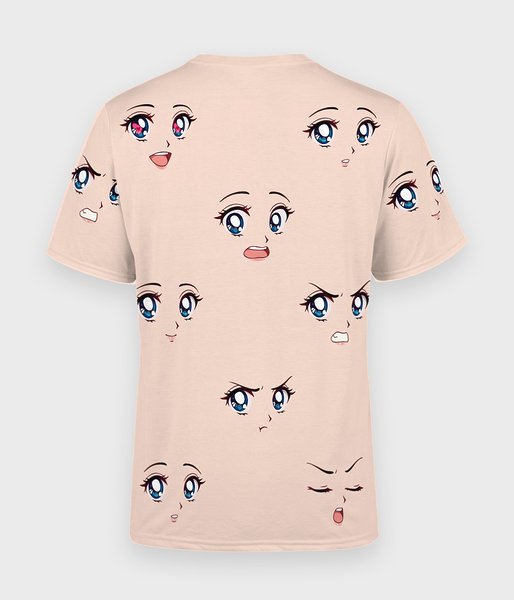 Anime Faces - koszulka męska fullprint-2