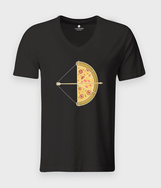 Arrow pizza - koszulka męska v-neck
