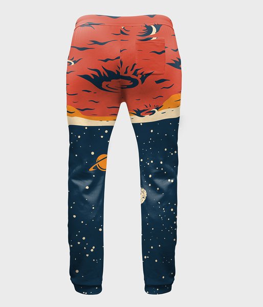 Astronauta  - spodnie dresowe męskie fullprint-2