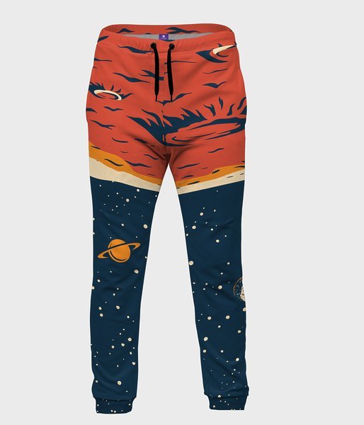 Astronauta  - spodnie dresowe męskie fullprint
