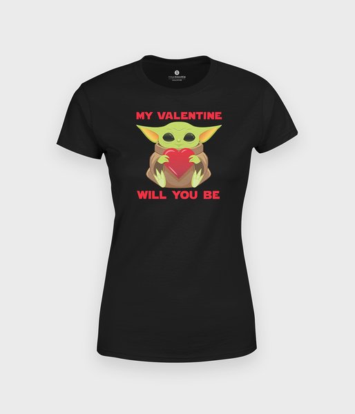 Baby Yoda Valentines - koszulka damska