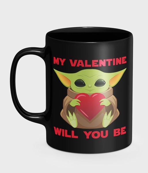 Baby Yoda Valentines - kubek