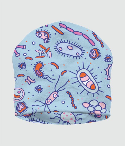 Bakterie - czapka zimowa fullprint