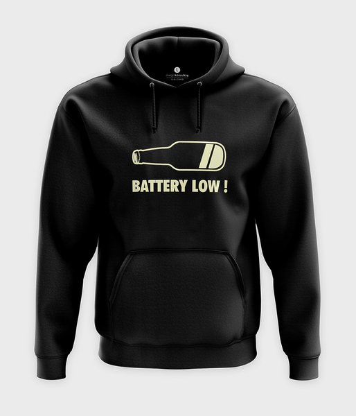 Battery low - bluza z kapturem