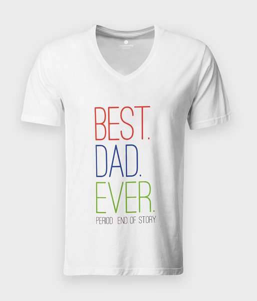 Best dad ever - koszulka męska v-neck