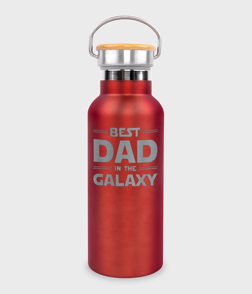 best dad in the galaxy czerwone - termos ze stali nierdzewnej