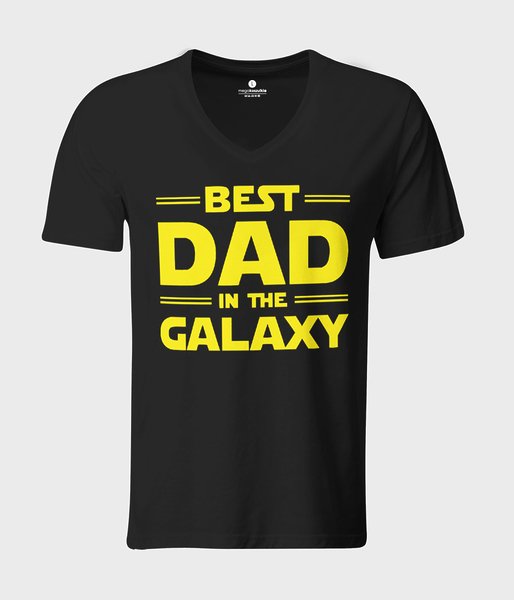 best dad in the galaxy - koszulka męska v-neck