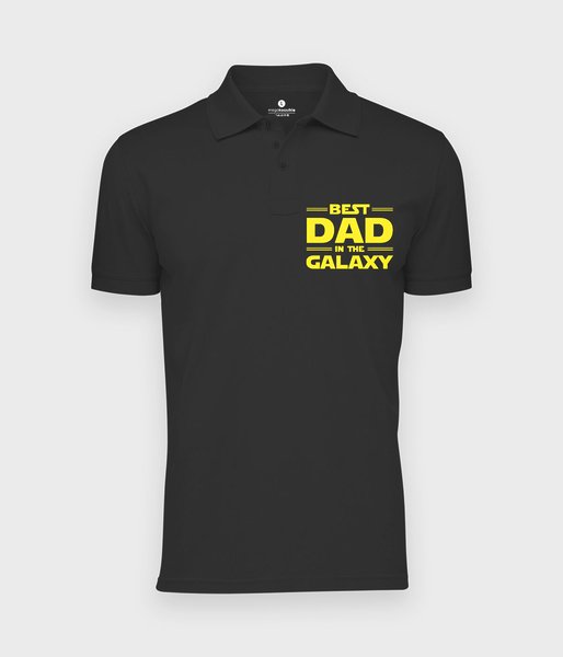 best dad in the galaxy - koszulka polo męska