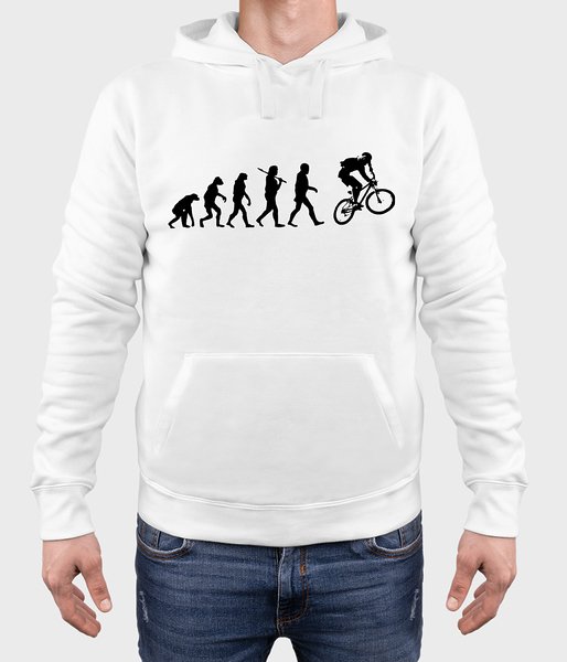 Bike evolution - bluza męska premium z kapturem