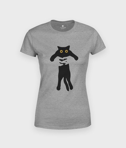Black cat - koszulka damska