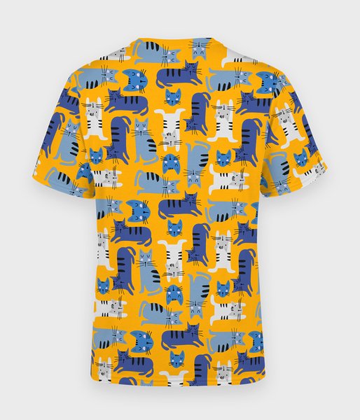 Blue Cats - koszulka męska fullprint-2