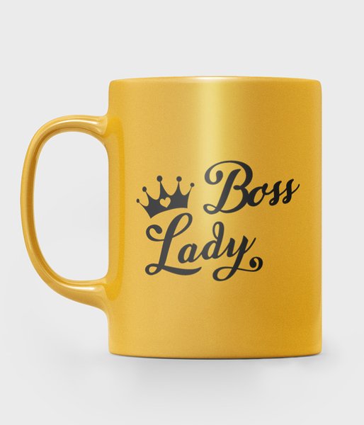 Boss Lady - kubek metaliczny