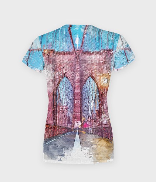 Brooklyn Bridge - koszulka damska fullprint-2