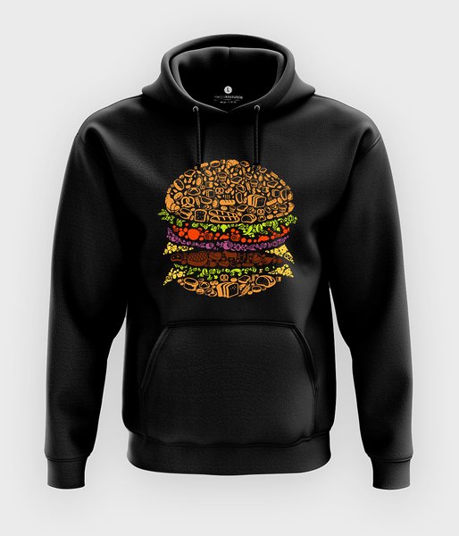 Burger - bluza z kapturem