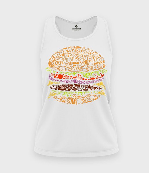 Burger - koszulka damska bez rękawów