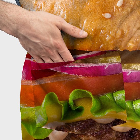 Burger z bliska - fartuch fullprint-2