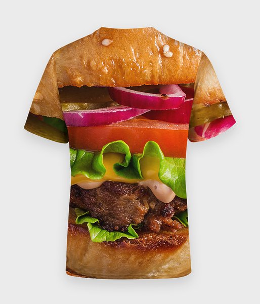 Burger z bliska - koszulka męska fullprint-2