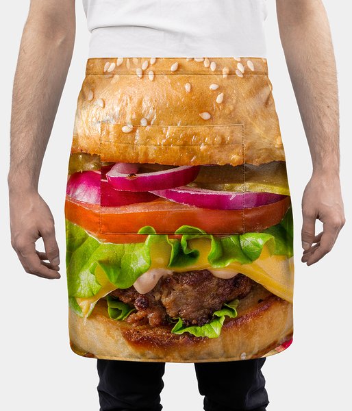 Burger z bliska - zapaska fullprint