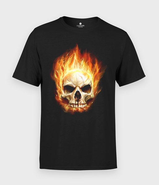 Burning skull - koszulka męska