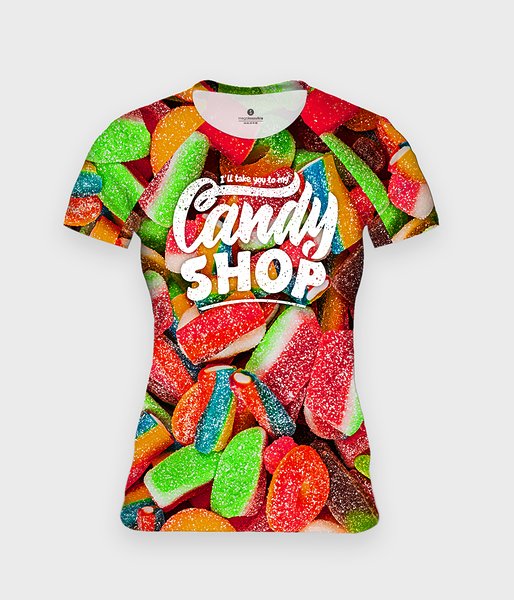 Candy shop - koszulka damska fullprint