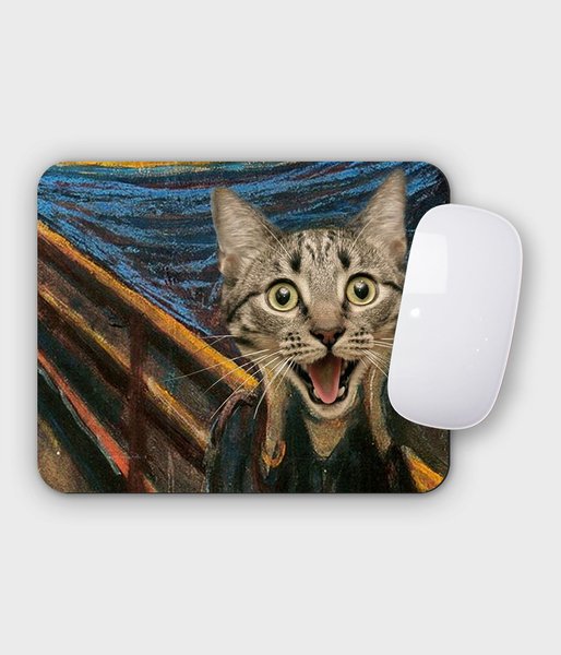 Cat Scream Paint  - podkładka pod mysz pozioma - mała
