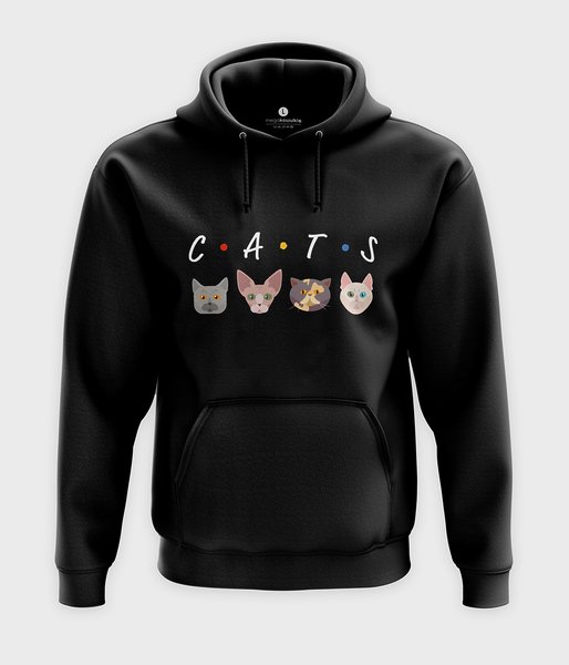 CATS - bluza z kapturem