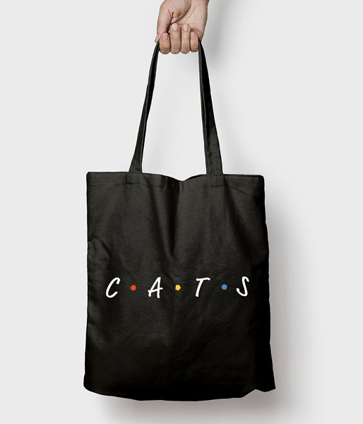 CATS napis - torba bawełniana