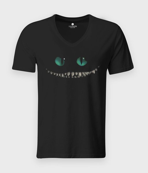 Cheshire cat - koszulka męska v-neck