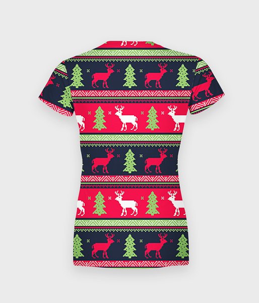 Christmas sweater - koszulka damska fullprint-2
