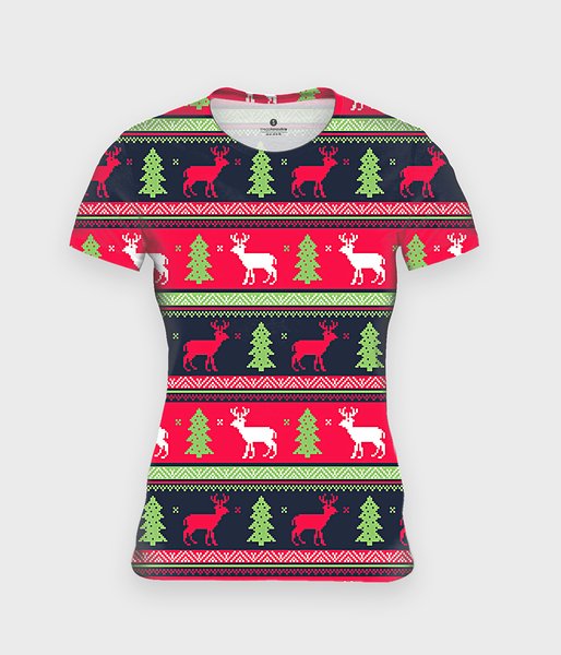 Christmas sweater - koszulka damska fullprint