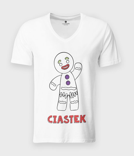 Ciastek - koszulka męska v-neck