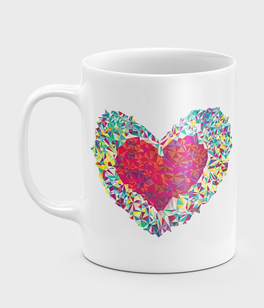 Colorful Heart  - kubek