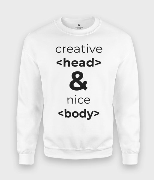 Creative Head & Nice Body - bluza klasyczna