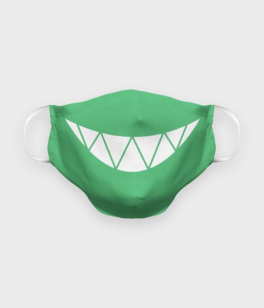 Creepy smile zielona - maska na twarz premium
