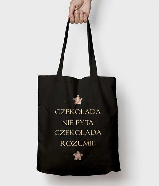 Czekolada nie pyta - torba bawełniana